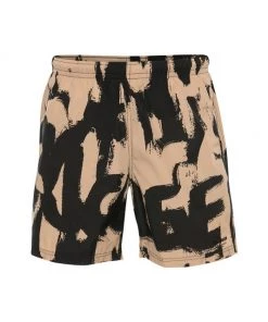 Alexander McQueen Allover Graffiti Swim Shorts For Men