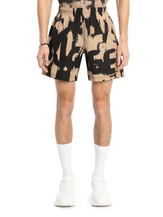 Alexander McQueen Allover Graffiti Swim Shorts For Men 3 Alexander McQueen Allover Graffiti Swim Shorts For Men - Image 3