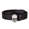 Alexander McQueen 3D Skull Leather Belt For Men