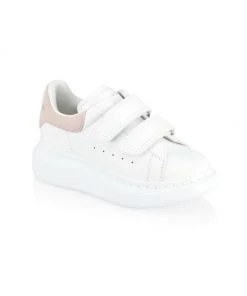 Alexander McQueen Little Girl's & Girl's Leather Oversize Sneakers For Kids