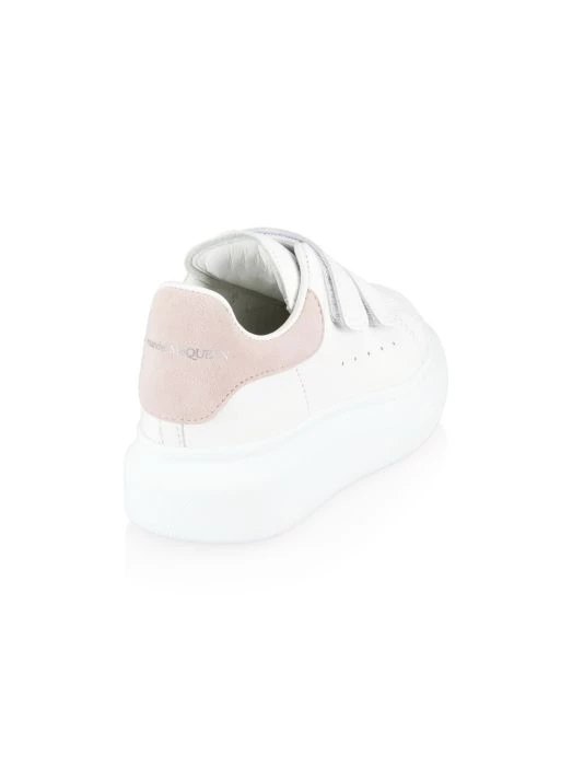 Alexander McQueen Little Girl's & Girl's Leather Oversize Sneakers For Kids 2 Alexander McQueen Little Girl's & Girl's Leather Oversize Sneakers For Kids - Image 2