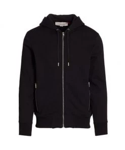 Alexander McQueen Logo Tape Zip-Up Hoodie For Men