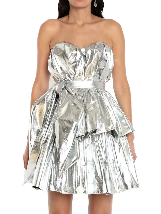 Alexander McQueen Metallic Peplum Top 3 Alexander McQueen Metallic Peplum Top - Image 3