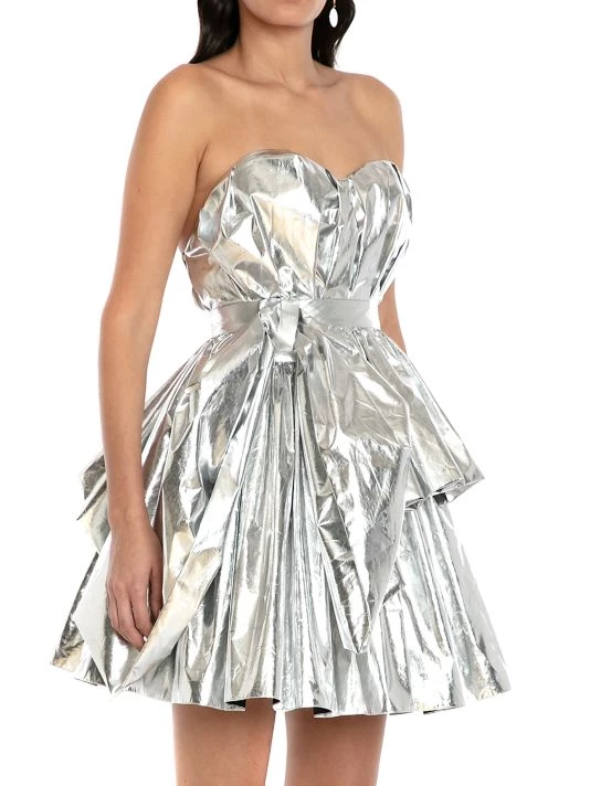 Alexander McQueen Metallic Peplum Top 4 Alexander McQueen Metallic Peplum Top - Image 4