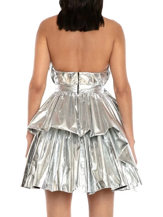 Alexander McQueen Metallic Peplum Top 5 Alexander McQueen Metallic Peplum Top - Image 5