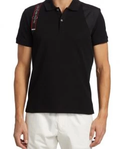 Alexander McQueen Logo Tape Harness Polo Shirt For Men -Alexander McQueen Elegant store unnamed file 987