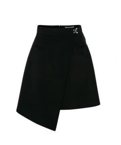 Alexander McQueen Wool Overlay Miniskirt