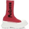 Alexander McQueen Logo Sock Sneakers Black White