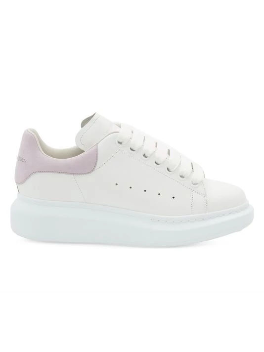 Alexander McQueen Women's Suede Oversized Sneakers Pastel 1 Alexander McQueen Women's Suede Oversized Sneakers Pastel